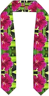[EdWal] Hibiscus Flower print Graduation Stole and Sash Class for Unisex Adult Honor Stole Honor Stole of 2025