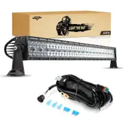 AUXBEAM 5D Lens 42" inch 240W LED Work Light Bar Combo Offroad 4WD Driving Lamp