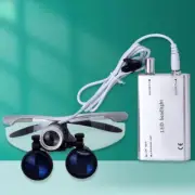 3.5X Dental Magnification Binocular Magnifying Glass With Led Lights Loupe Lamp