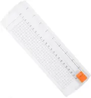 Small Paper Cutter for Cardstock, Mini Paper Trimmer with Foldable Ruler, Portab