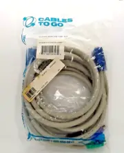 10 ft Keyboard Mouse Video Extension HD15MF 2 PS/2 SV KV Cable Cables To Go NEW
