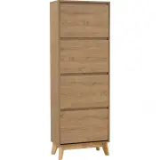 Hirado Tall Shoe Cabinet - Natural