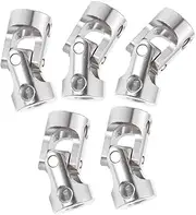 SEWOART Universal Joint for Rc Car 5 Pcs Set Model Car Universal Joint 45° Bendable Angle for Differentials