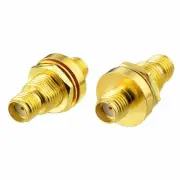 50-PCS SMA Female to Female Hermetically Sealed Bulkhead Mount Connector Adapter