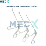 Arthroscopy Punch Forceps Set Straight Tip German Quality Instruments 3 pcs