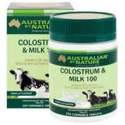 New Australian By Nature Colostrum Milk Tablets 50IgG 250 tabs ABN Immune Boost