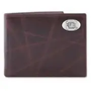 ZeppelinProducts USC-IWT1-WRNK-BRW South Carolina Passcase Wrinkle Leather Wa...