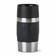 Emsa vacuum mug Travel Mug Compact, thermo mug, stainless steel, black, 300 ml