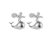 Silver plating Earrings Dolphin Stud Female Earrings for Women