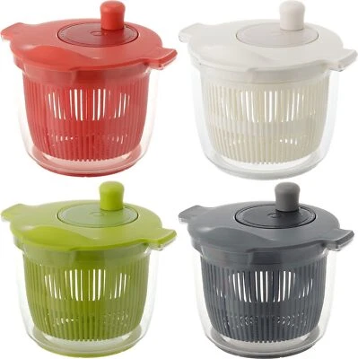 RISU Salad Spinner Vegetables Colander 2.3L 4 colors Made in Japan NEW