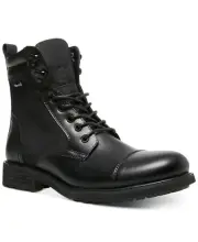 Steve Madden Men's Hudson Water Resistant Jack lines Boots Black