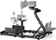 Dardoo Racing Simulator Cockpit Fit for Logitech G29 G920 G923 Thrustmaster T248 T300 T300RS TX F458 T500,Adjustable Racing Wheel Stand ，Without Wheel Pedal and Shifter