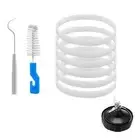 6 Pack Rubber Gaskets Seal 3.94 Inch for Nutri Ninja Blender Replacement 7 Fins