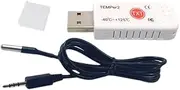 xioaue USB Thermometer Computer Temperature Sensor Temperature Probe Aquarium Industry Remote Monitor TEMPer2