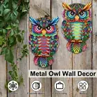 2Pcs Owl Wall Decor Metal Owl Wall Art Hanging Metal Owl Ornament EmDUq TUA