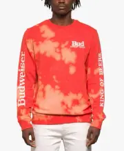 Junk Food Clothing Junk Food Mens King Of Beers Fleece Tie-Dye Sweatshirt Multi