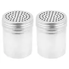 (Set of 2) Dredge Shakers 10 oz, Stainless Steel Spice Shakers6321
