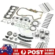 Engine Pistons Overhaul Rebuild Kit & Valves For VW AUDI 1.4TSI CAVD CTHD EA111