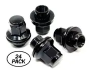 24 14x1.5 Veritek Black Mag Washer Lug Nuts For Infiniti Nissan Factory Wheels (for: Nissan)