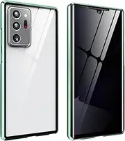 Case for Samsung S25/S25 Plus/S25 Ultra, Magnetic Metal Protective Anti-Peep Case,S25 Plus,Green