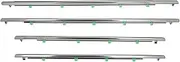 Window Visor Fit for CR-V 2007-2011 Car Window Weatherstrip Silver Side Door Glass Window Sealing Strip Weather Strip Moulding Trim