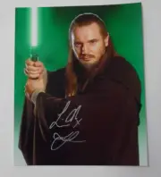 STAR WARS Liam Neeson signed Photo W/COA Qui-Gon Jinn Phantom Menace