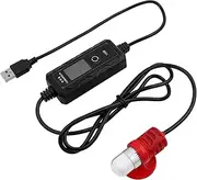 Mesee USB Mini Aquarium Heater, 15W Small Fish Tank Heater with External Temperature Controller Adjustable Betta Heater Submersible Thermostat Heater USB Powered Small Fish Bowl Heater for 1-4L Tanks