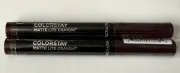 Revlon Colorstay Matte Lite Crayon 012 On Cloud Wine 0.049 oz. 1.4 gr. Lot 2