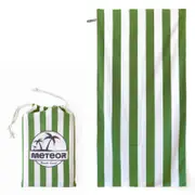 METEOR 180x90cm Extra Large Sand-Free Beach Towel (Green Groove)