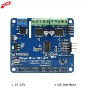 Robot Expansion Board V2 HAT Fit Stepper Motor/Motor/Servo For Raspberry Pi 4B