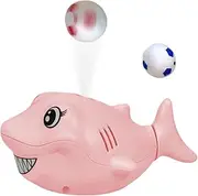 Floating Blow Ball Toy | Cute Shark Suspension Ball Toy with 2 Balls | Cartoon Ball Blowing Animal Model Toys for Learning Props