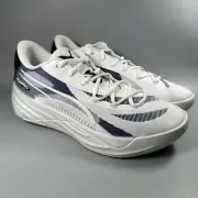 Puma Basketball All-Pro Nitro Team White Navy Lime Hoops New Mens Size 11.5