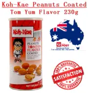 NEW KOH-KAE Peanut Coated Tom Yum Flavour 230G + Free Ship 泰国大哥花生