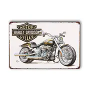 3x Tin Sign Harley Davidson Motor Cycles Man Cave Shed Garage
