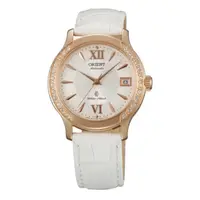 在飛比找蝦皮商城優惠-ORIENT東方錶 女優雅鑲鑽機械錶 皮帶款 白色 FER2