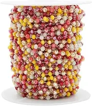 [Generic] 1 m 3mm Colorful Beaded Crystal Chain Permanent Jewelry kit Chains for Jewelry Making DIY Necklace Bracelet Handmade Mixed(Color c)