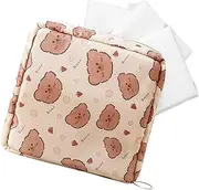 Sanitary Napkin Storage Bag | Printed Nursing Pad Holder | Multiple Purposes Period Pouch | Portable Period Bag Feminine Pouch for Storing Tampons, Wet Scarves, and Pads, Multicolor, A, Unisex