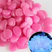 800-Piece Luminous Stone Set for Kids ，0.65 x 1.18 x 0.31 Inches - 3.35 lbs，Glow in the Dark Sand，Suitable for indoor and outdoor decoration - suitable for gardens, courtyards, paths, and terraces.(De