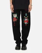 [ED HARDY] Ed Hardy Once Wounded Jeans Black - Size 36 36 Black