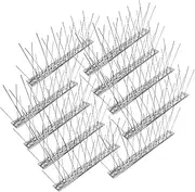 Anti Bird Spikes, 10 Set Squirrel Spikes, Stainless Steel Scare Devices for Protection and Security Garden Patio Window