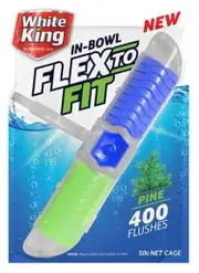 White King 50g In - Bowl Flex O Fit Toilet Cage Pine Cleaning Agent