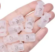 10PCS Plastic Clear Cord Locks for Drawstring, Small Paracord Spring Toggle Stop