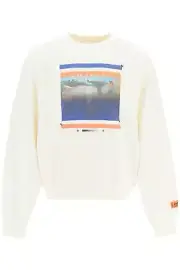 Heron preston Sweatshirt misprinted heronHMBA020S23JER004 White Sz.M 146
