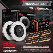 DBA Front 4000 T3 Slot Brake Rotors & Xtreme Pads for Subaru Liberty BL BP BM BR (for: Subaru)