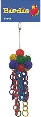 Jumbo Wicker Ball and Plastic Chain Display