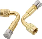 LOORGVEL 2pcs Tire Valve Extension Rods Durable Valve Stem Extenders for Electric Scooters and Motorcycles Effortless Tire Inflation Accessory