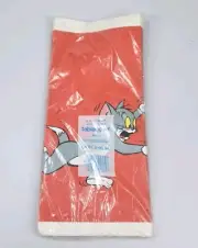 Forget Me Not Tom And Jerry Paper Tablecloth NOS 80s Retro Cartoon Hanna Barbera