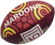 First Nations Queensland Maroons QLD State Of Origin Steeden Football Size 11 In