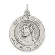 Sterling Silver Antiqued Ecce Homo Medal