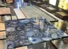 18"Square Blue Agate Coffee Table Top Gemstone Luxury Collectible Furniture Deco